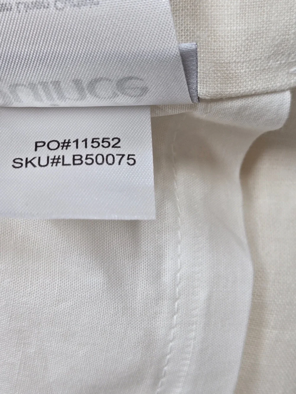 NWT QUINCE Set Of 2 48x96 European Linen Curtains Cream 9382